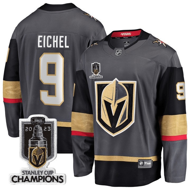 Men’s Vegas Golden Knights 2023 Stanley Champions Patch Jersey V2 – All Stitched - Image 10