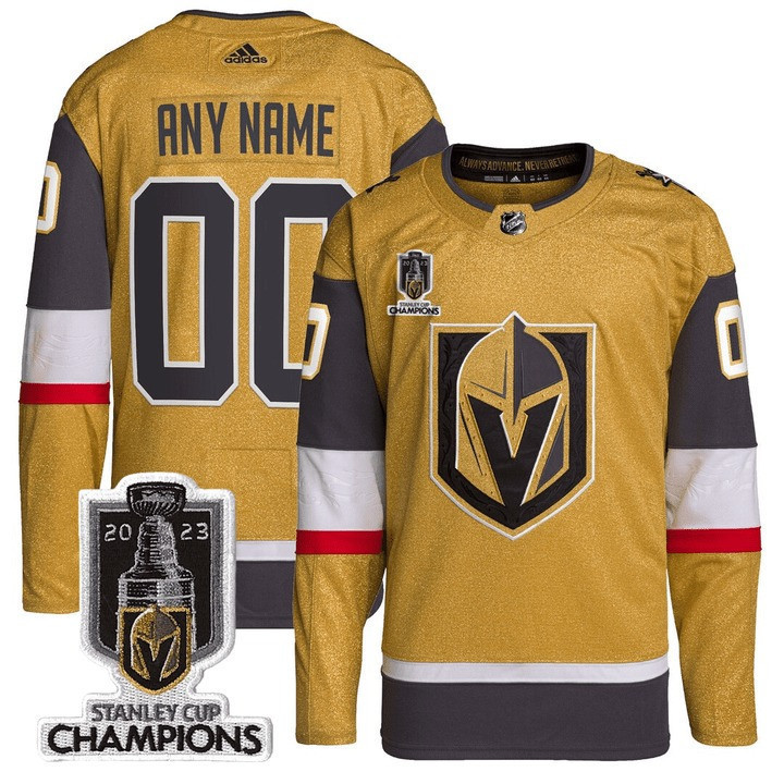 Vegas Golden Knights 2023 Stanley Champions Patch Custom Jersey V2 – All Stitched - Image 2