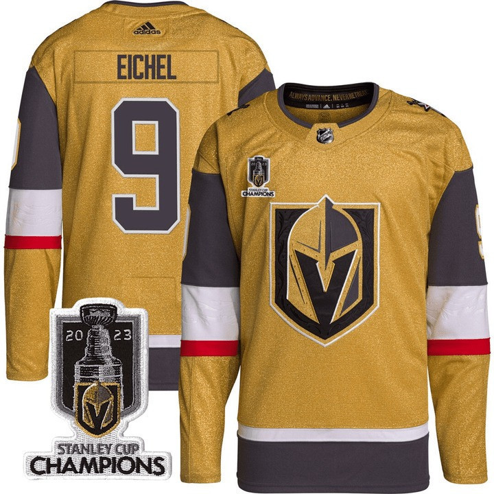Men’s Vegas Golden Knights 2023 Stanley Champions Patch Jersey V2 – All Stitched - Image 6