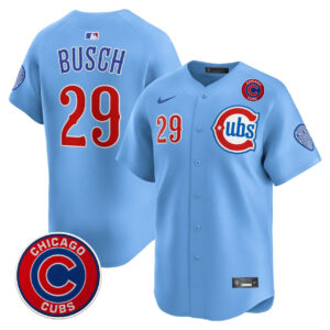 Michael Busch #29 Chicago Cubs Blue Jersey - All Stitched