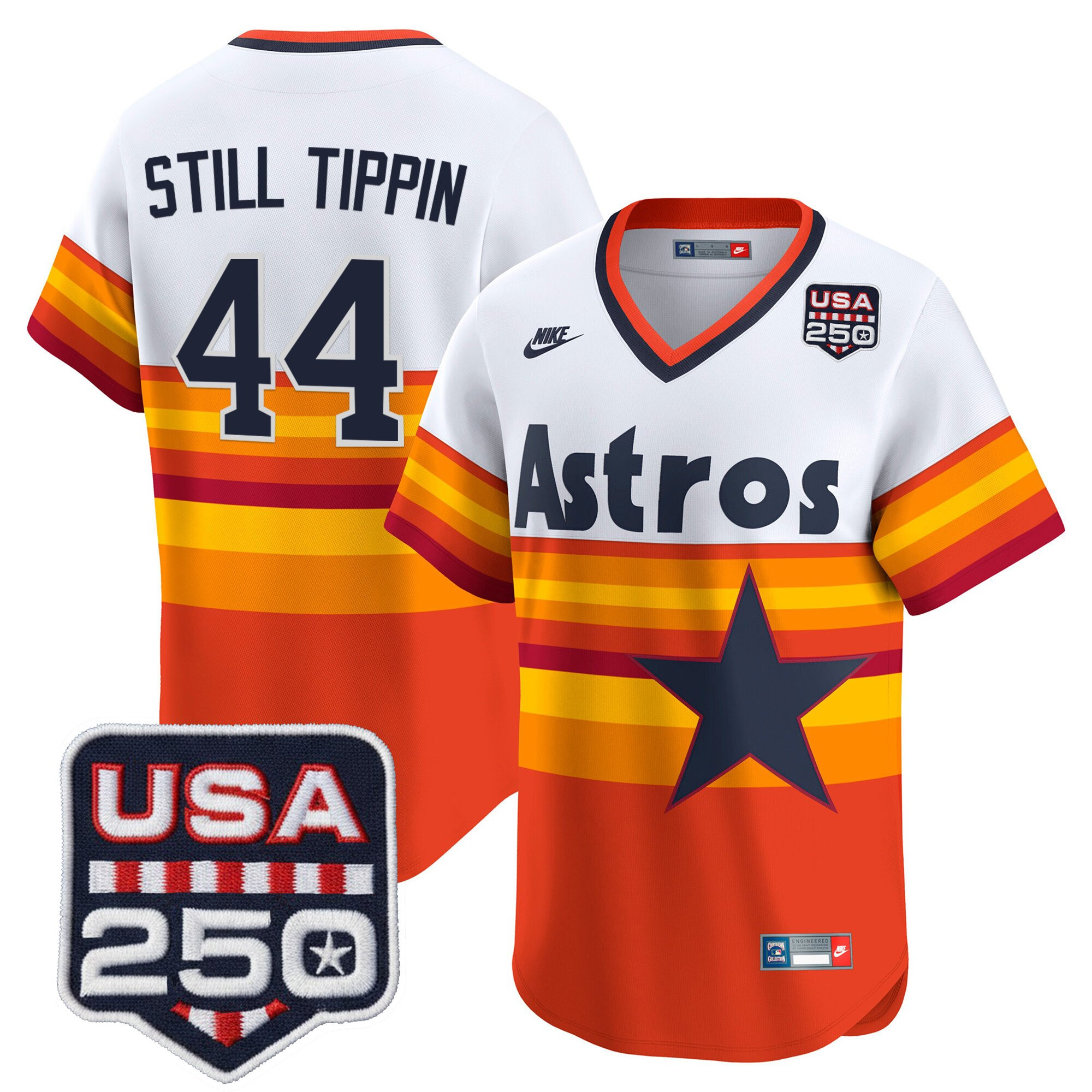 Men’s Houston Astros 250America Patch Vapor Premier Limited Jersey - All Stitched - Image 42