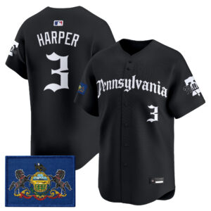 Men's Phillies 'Pennsylvania Gothic Edition' Vapor Premier Limited Jersey - All Stitched