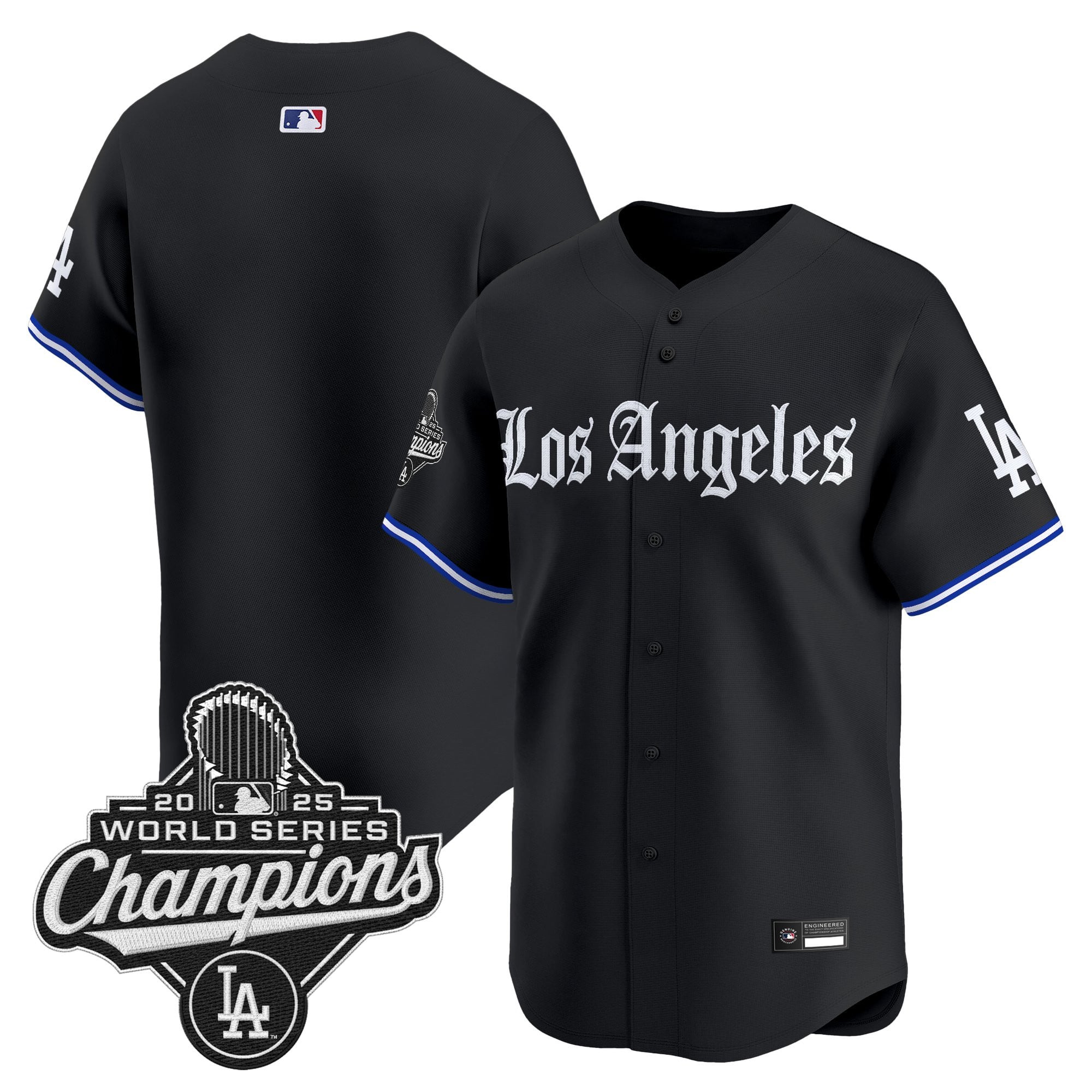Los Angeles Dodgers "Gothic Edition" Vapor Premier Limited Jersey - All Stitched - Image 12