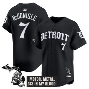 Men's Detroit Tigers 'Old English Edition' Vapor Premier Limited Jersey - All Stitched