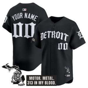 Detroit Tigers 'Old English Edition' Vapor Premier Limited Custom Jersey - All Stitched