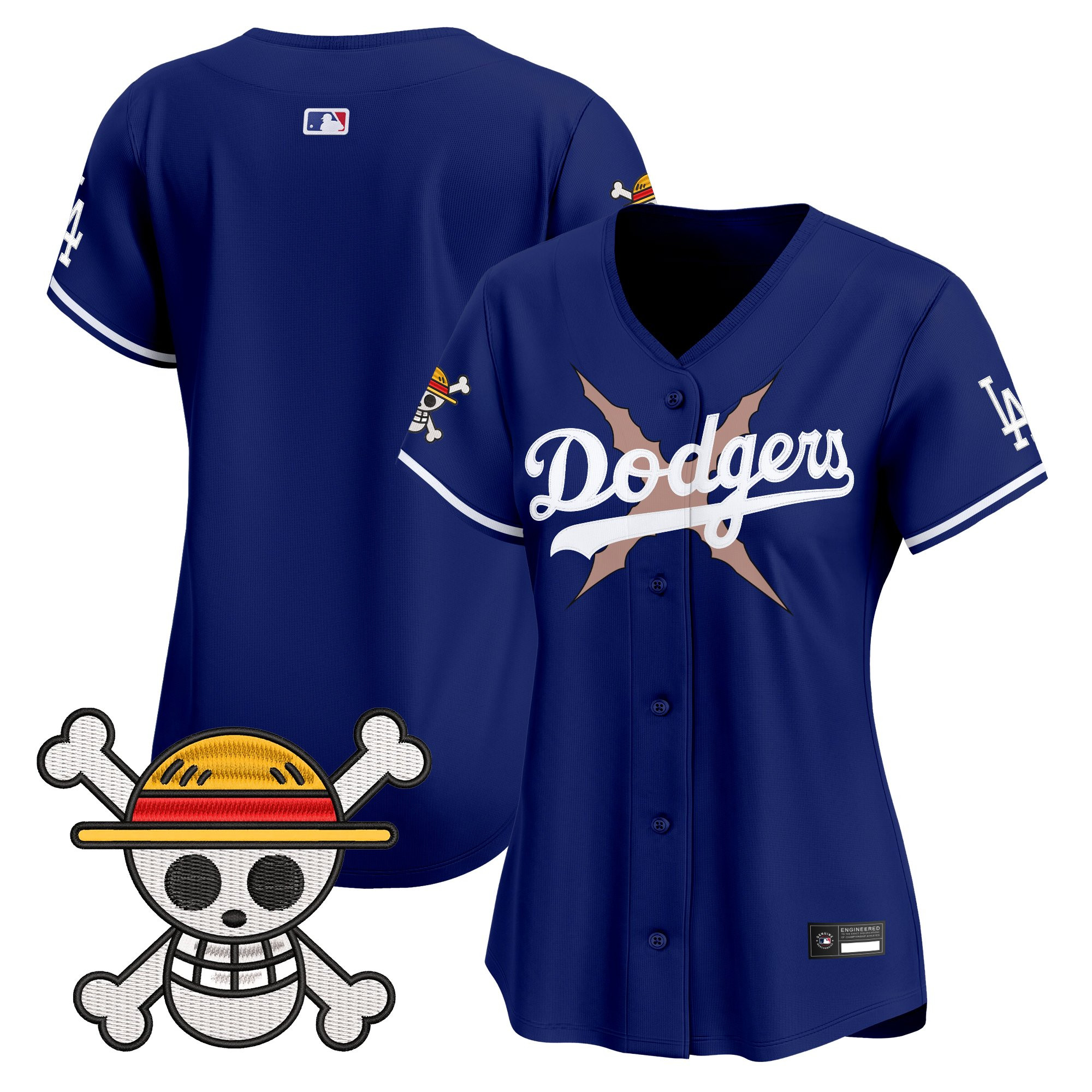 Women's Los Angeles Dodgers x One Piece Vapor Premier Limited Jersey - Stitched - Image 22