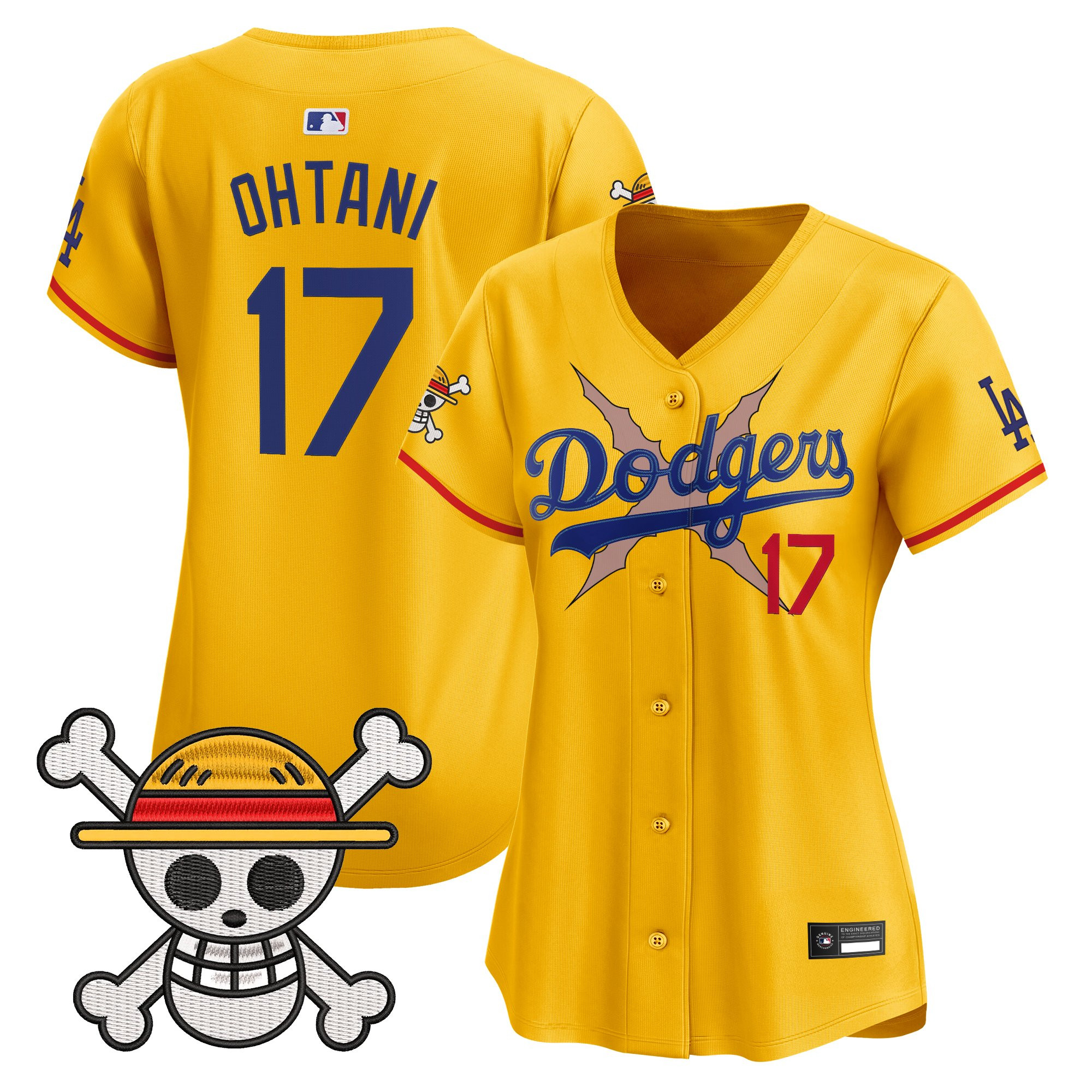 Women's Los Angeles Dodgers x One Piece Vapor Premier Limited Jersey - Stitched - Image 39