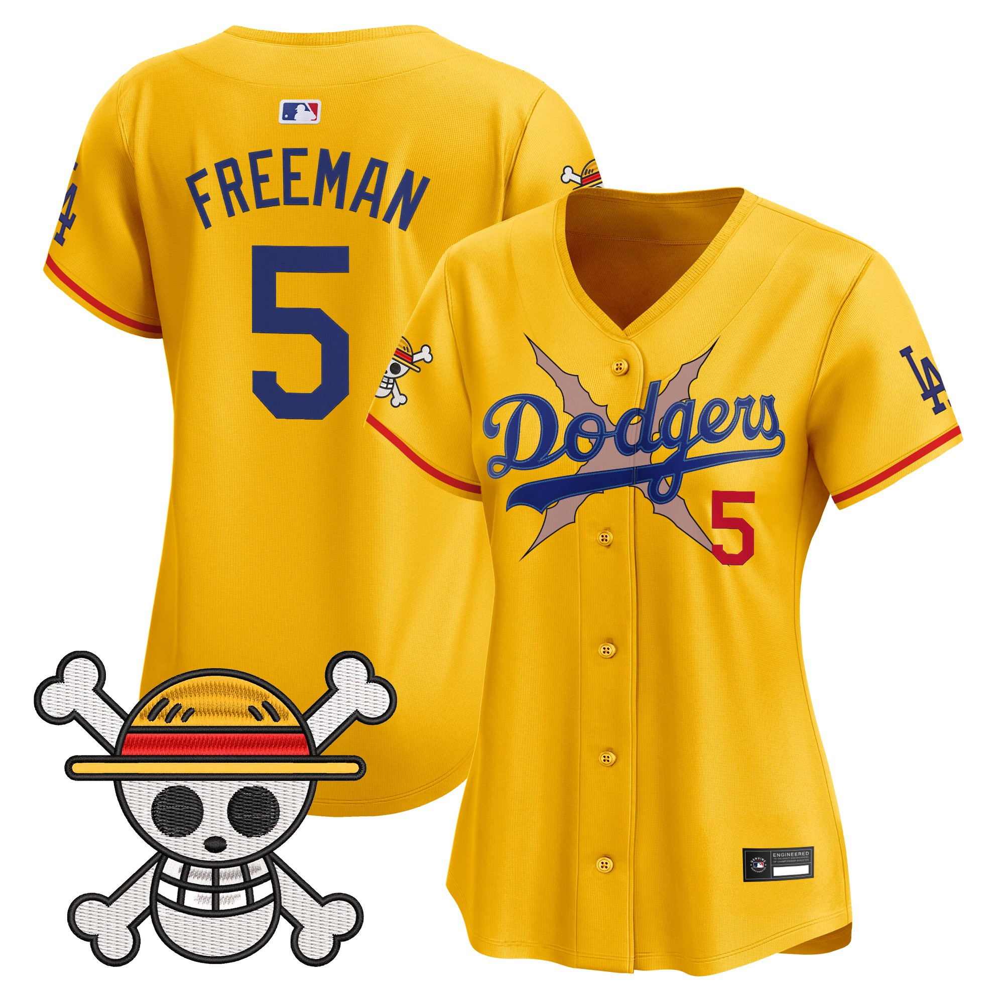 Women's Los Angeles Dodgers x One Piece Vapor Premier Limited Jersey - Stitched - Image 40