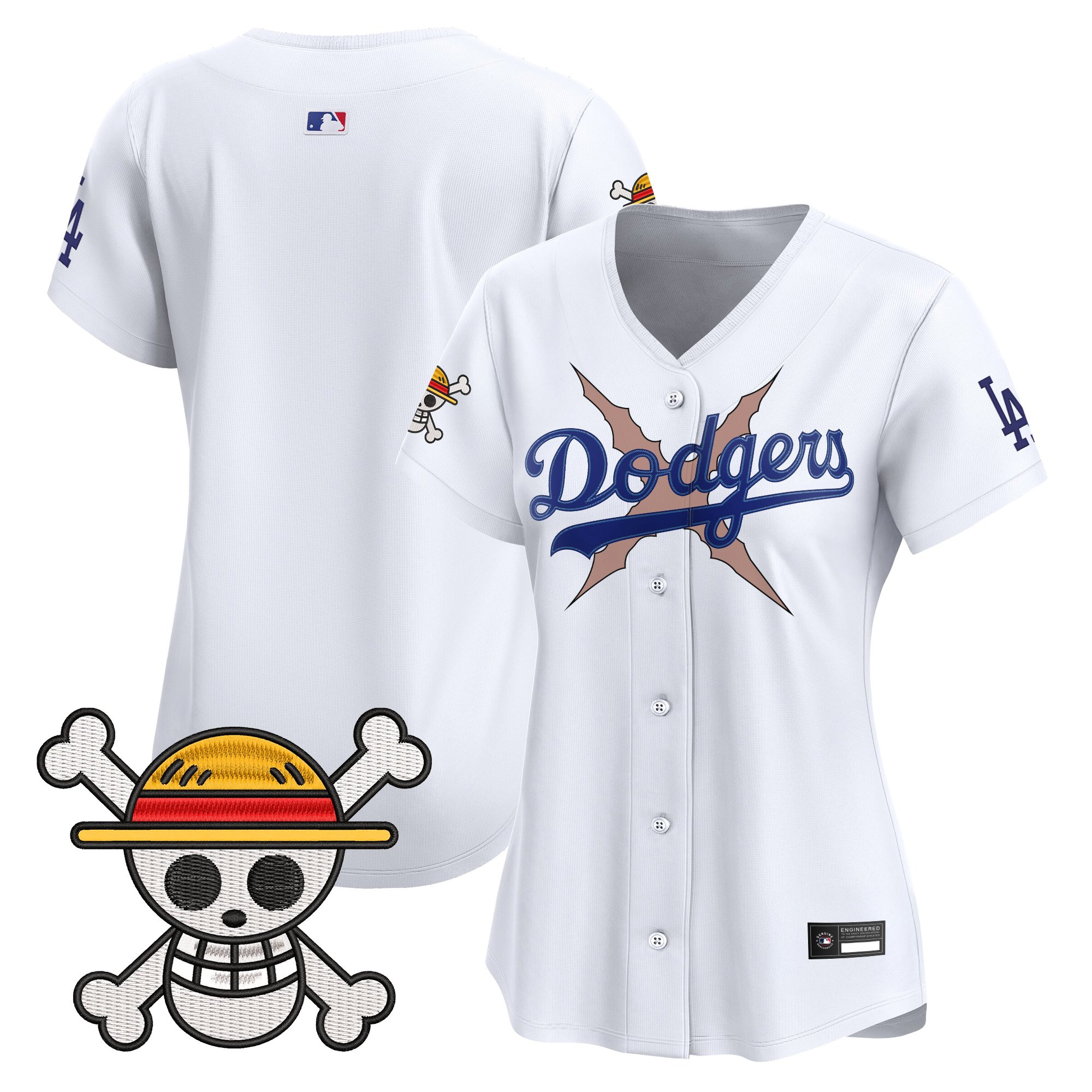 Women's Los Angeles Dodgers x One Piece Vapor Premier Limited Jersey - Stitched - Image 33