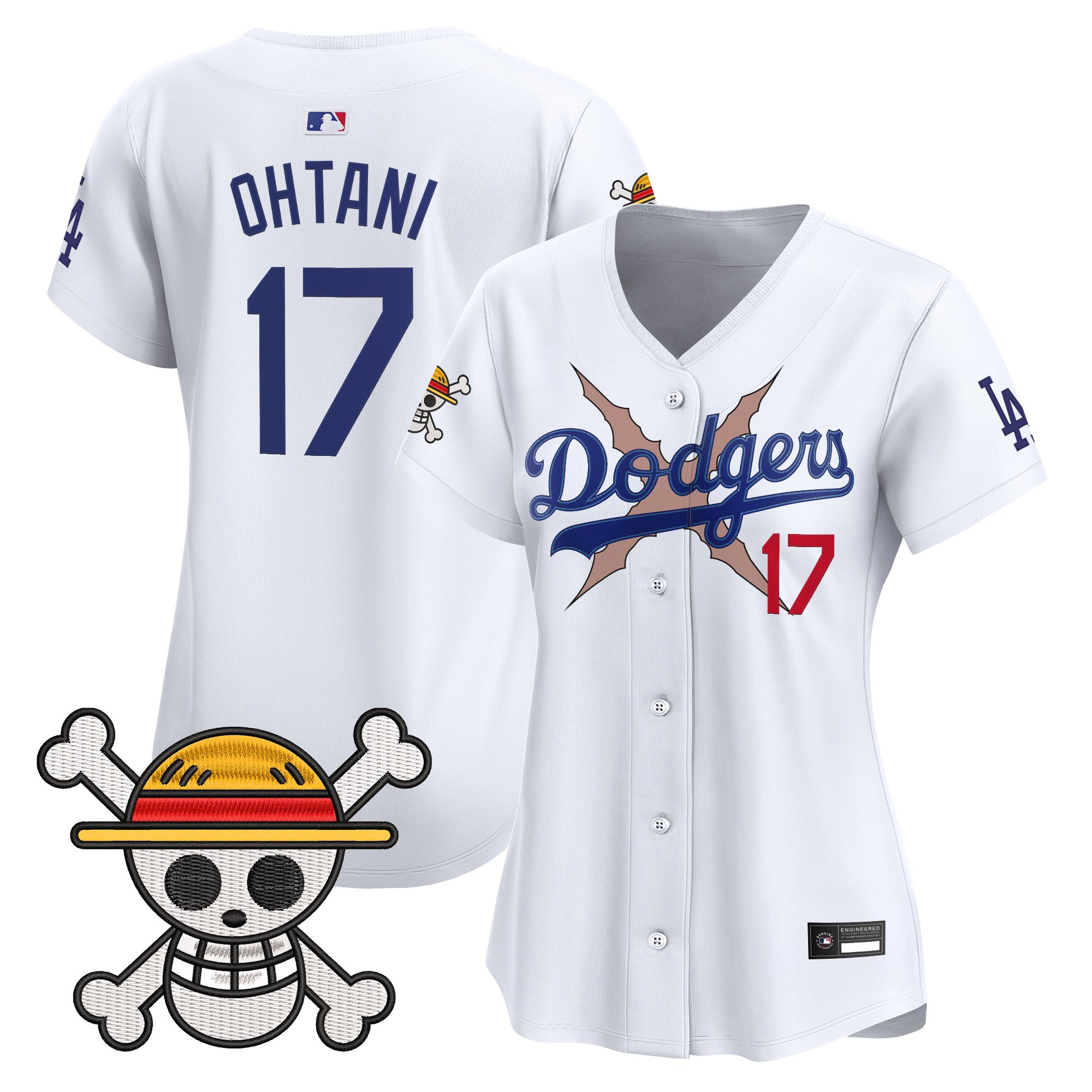 Women's Los Angeles Dodgers x One Piece Vapor Premier Limited Jersey - Stitched - Image 28