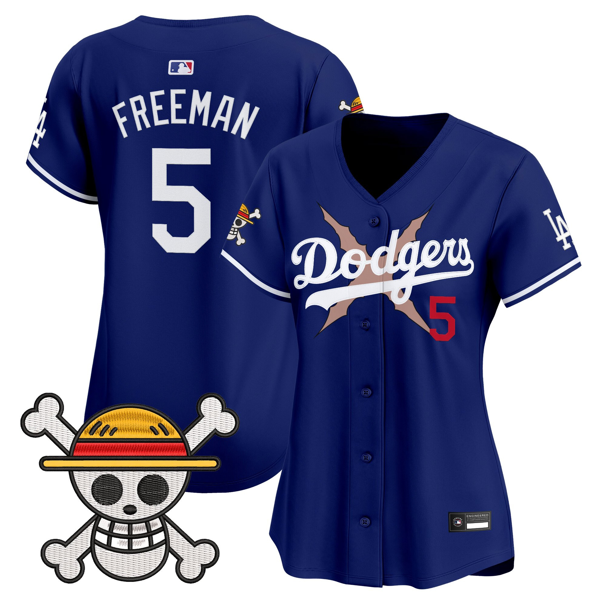 Women's Los Angeles Dodgers x One Piece Vapor Premier Limited Jersey - Stitched - Image 18