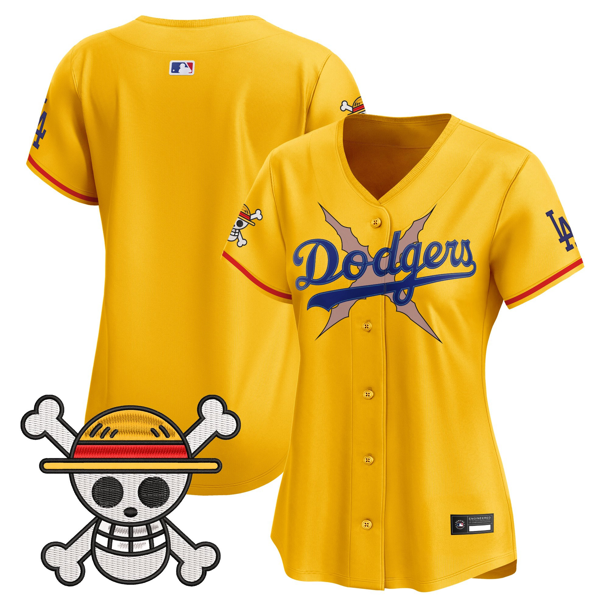 Women's Los Angeles Dodgers x One Piece Vapor Premier Limited Jersey - Stitched - Image 44