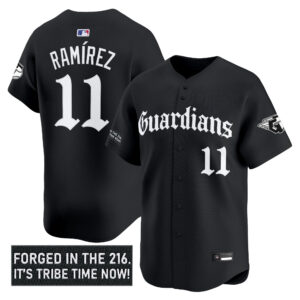 Men's Cleveland Guardians 'Gothic Iron Edition' Vapor Premier Limited Jersey - All Stitched