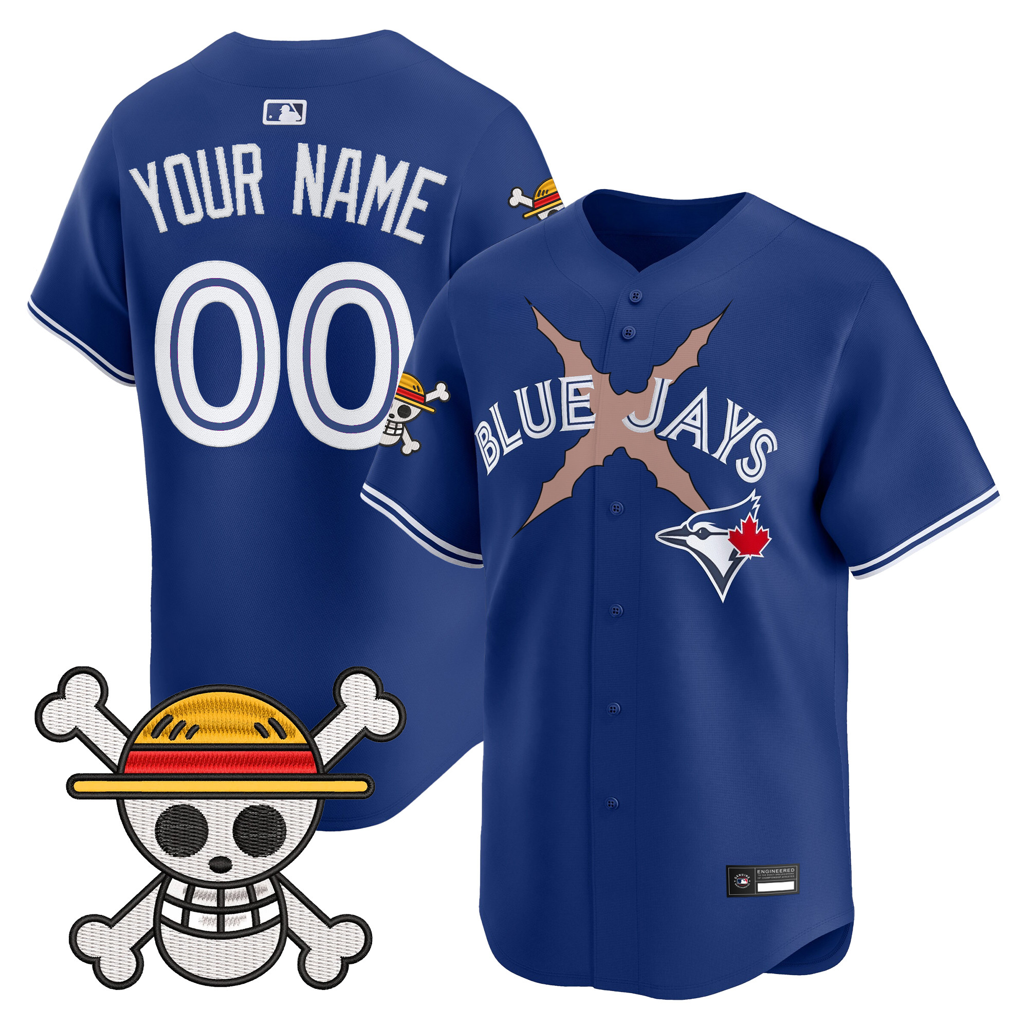 Blue Jays x One Piece Vapor Premier Limited Custom Jersey - Stitched - Image 4