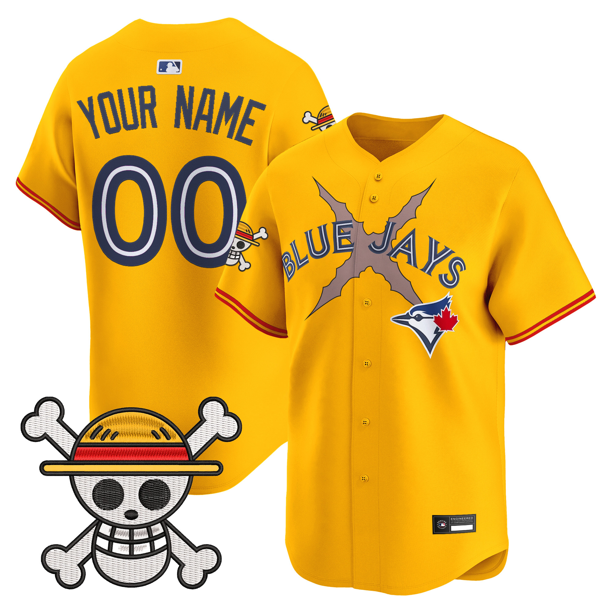 Blue Jays x One Piece Vapor Premier Limited Custom Jersey - Stitched - Image 5