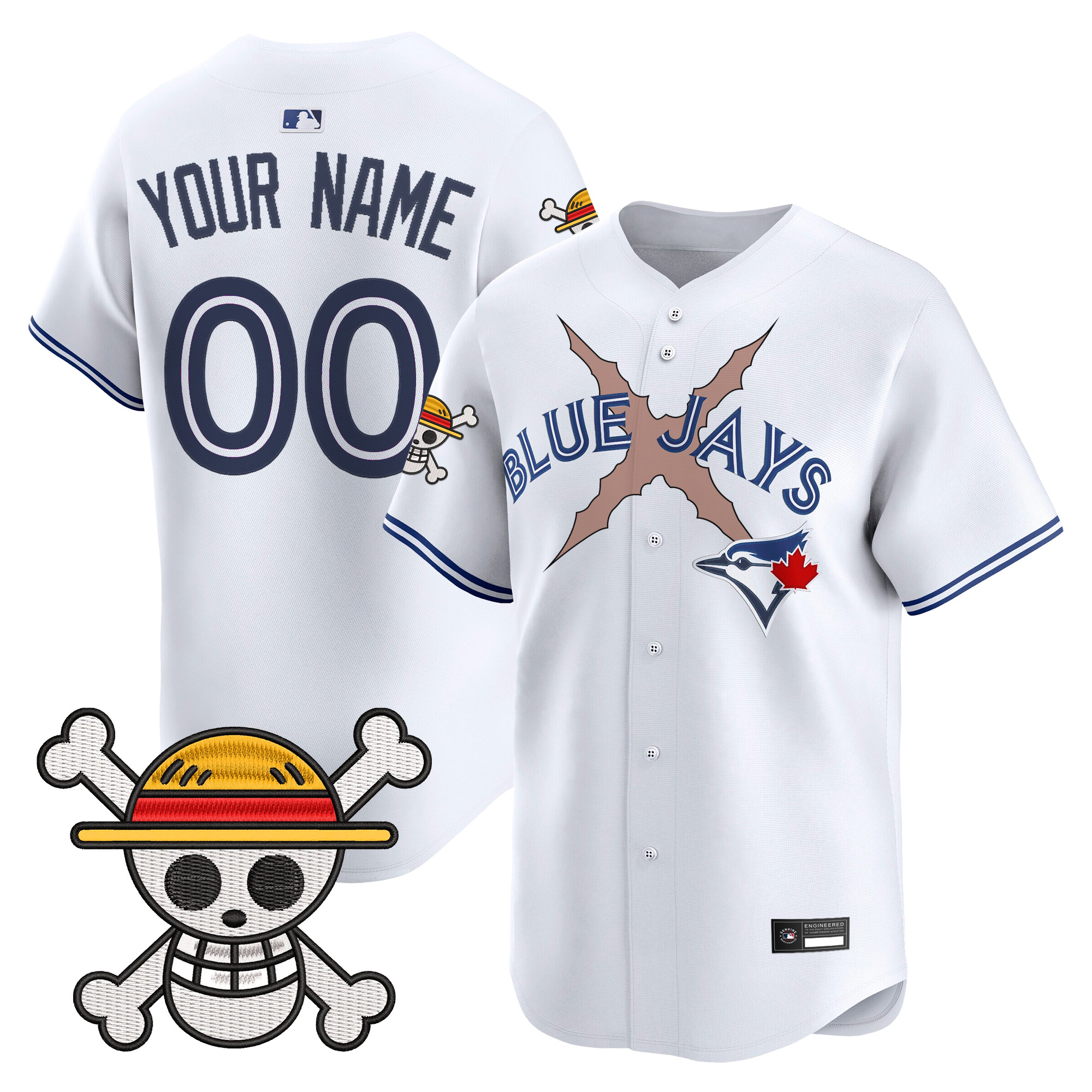 Blue Jays x One Piece Vapor Premier Limited Custom Jersey - Stitched - Image 3