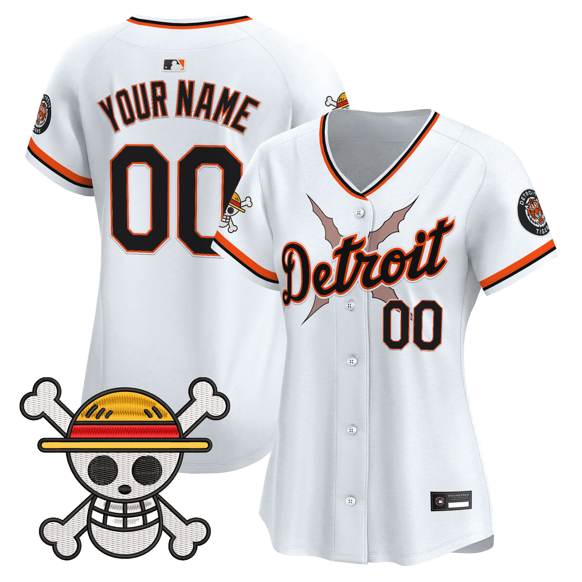 Detroit Tigers x One Piece Vapor Premier Limited Custom Jersey - Stitched - Image 7