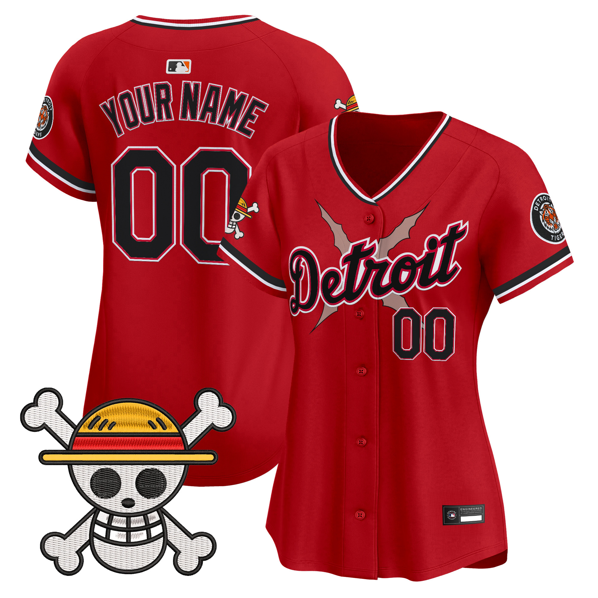 Detroit Tigers x One Piece Vapor Premier Limited Custom Jersey - Stitched - Image 6