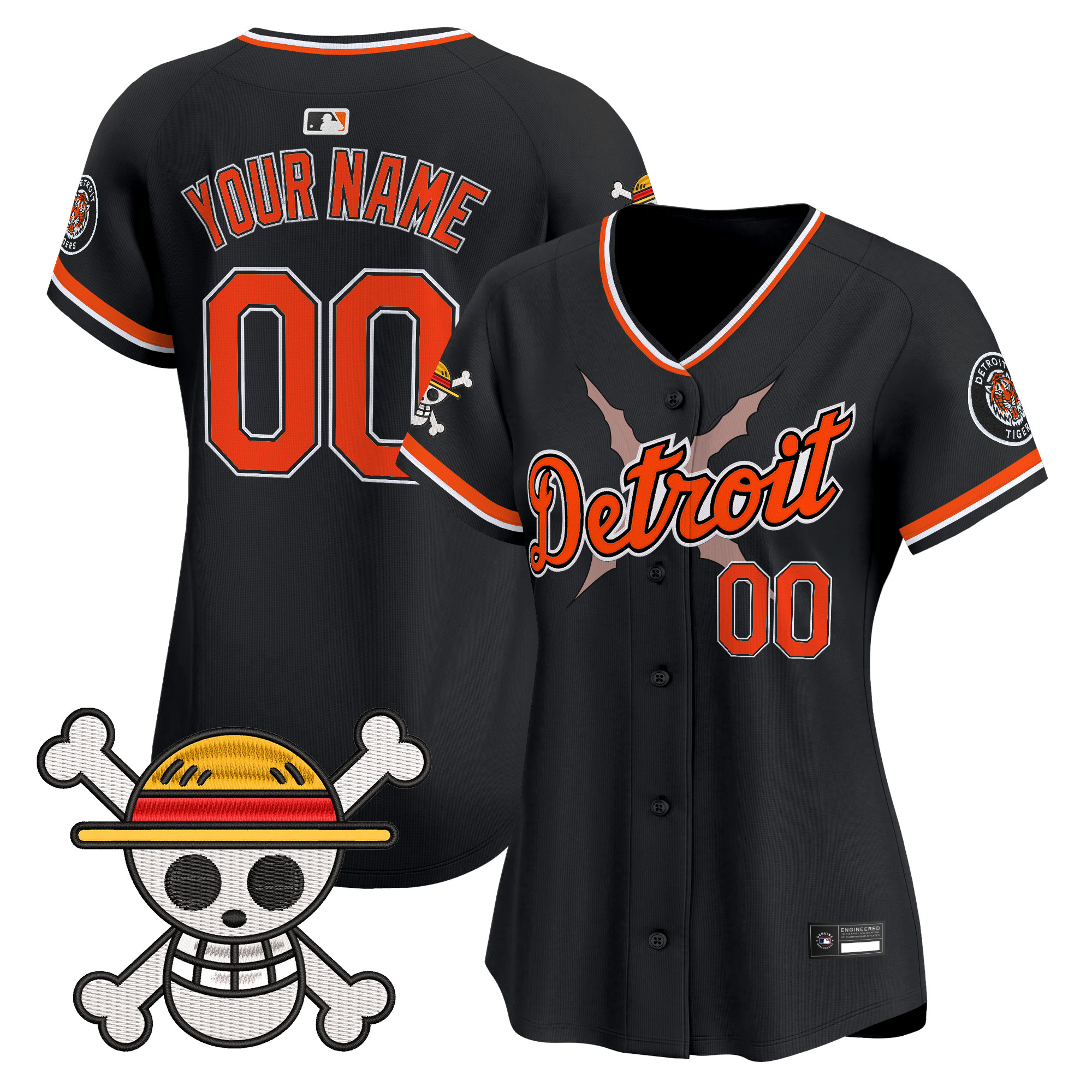 Detroit Tigers x One Piece Vapor Premier Limited Custom Jersey - Stitched - Image 9