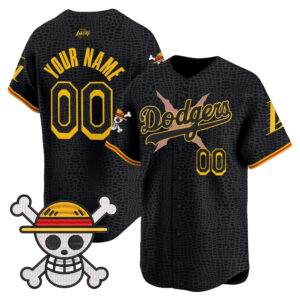 Los Angeles Dodgers x One Piece x Mamba Vapor Premier Limited Custom Jersey - Stitched