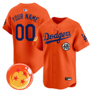 Los Angeles Dodgers x Dragon Ball Vapor Premier Limited Custom Jersey - Stitched