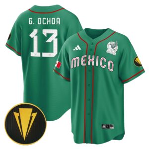 Men's Mexico National 2023 Gold Cup Champions Baseball Jersey - Stitched