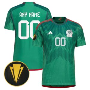 Mexico National 2023 Gold Cup Champions Custom Jersey