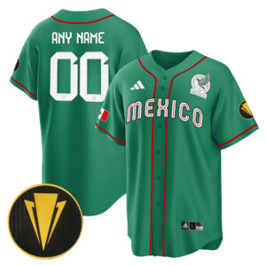 Mexico National 2023 Gold Cup Champions Baseball Custom Jersey - Stitched