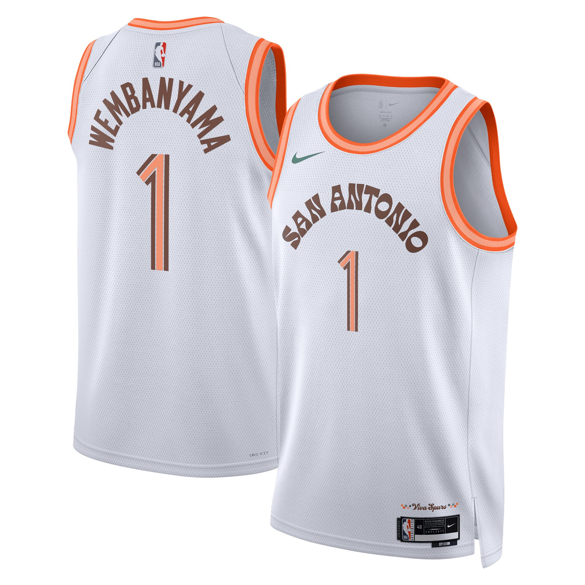 Victor Wembanyama San Antonio Spurs City Edition Jersey 2024 - All Stitched