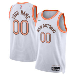 San Antonio Spurs City Edition White Custom Jersey - All Stitched