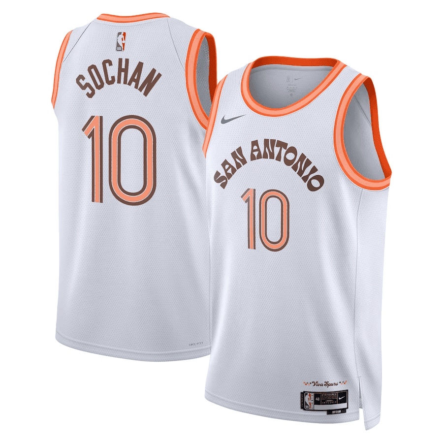 Jeremy Sochan San Antonio Spurs 2023/24 Swingman City Edition Jersey - All Stitched
