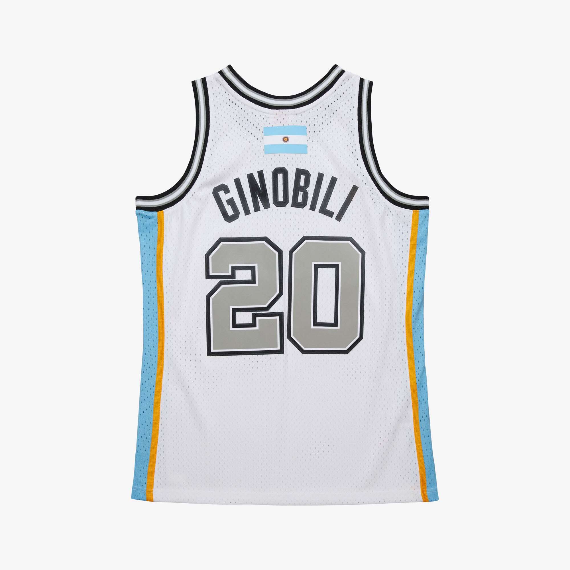 Manu Ginobili San Antonio Spurs White Jersey - All Stitched - Image 2