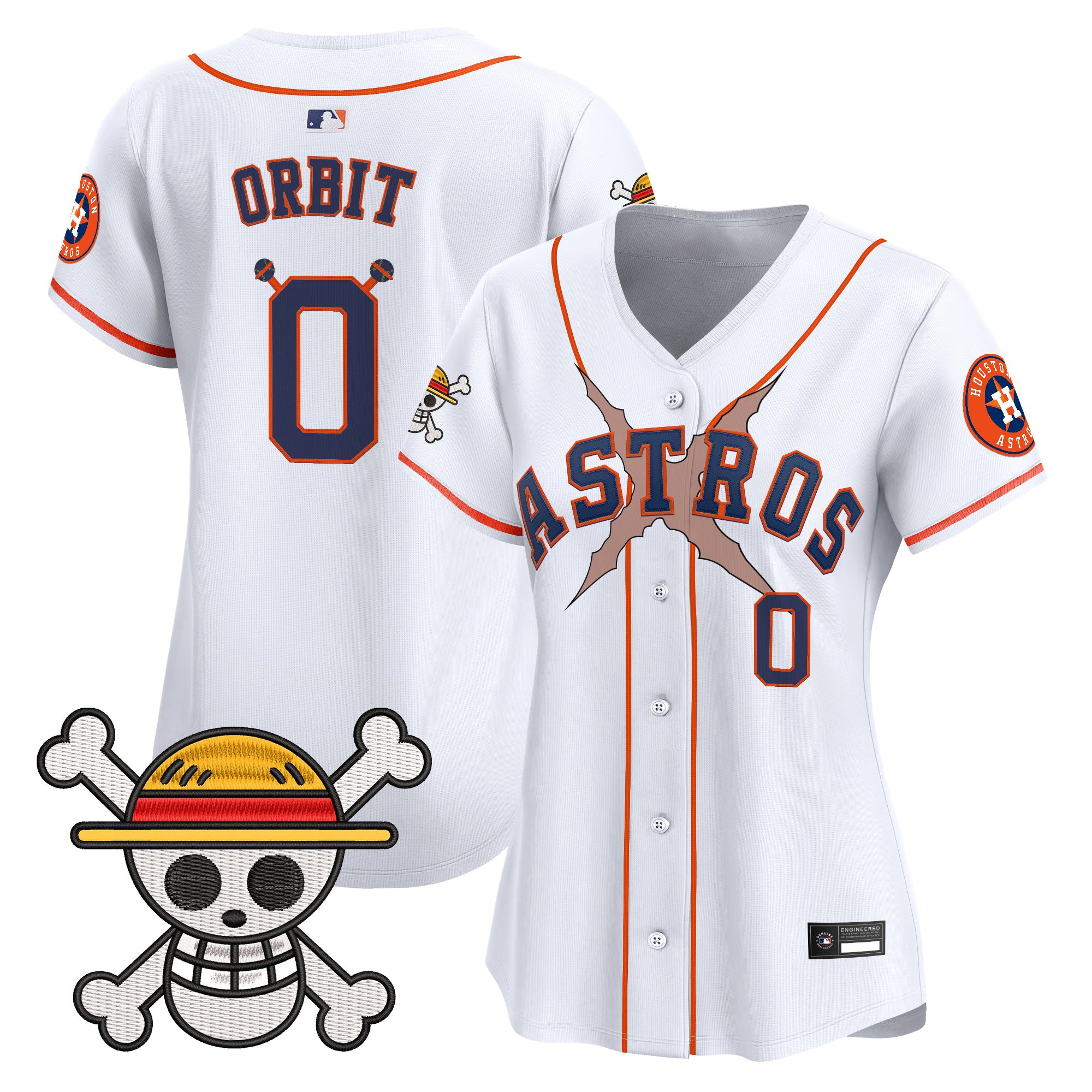 Women's Houston Astros x One Piece Vapor Premier Limited Jersey - Stitched - Image 19