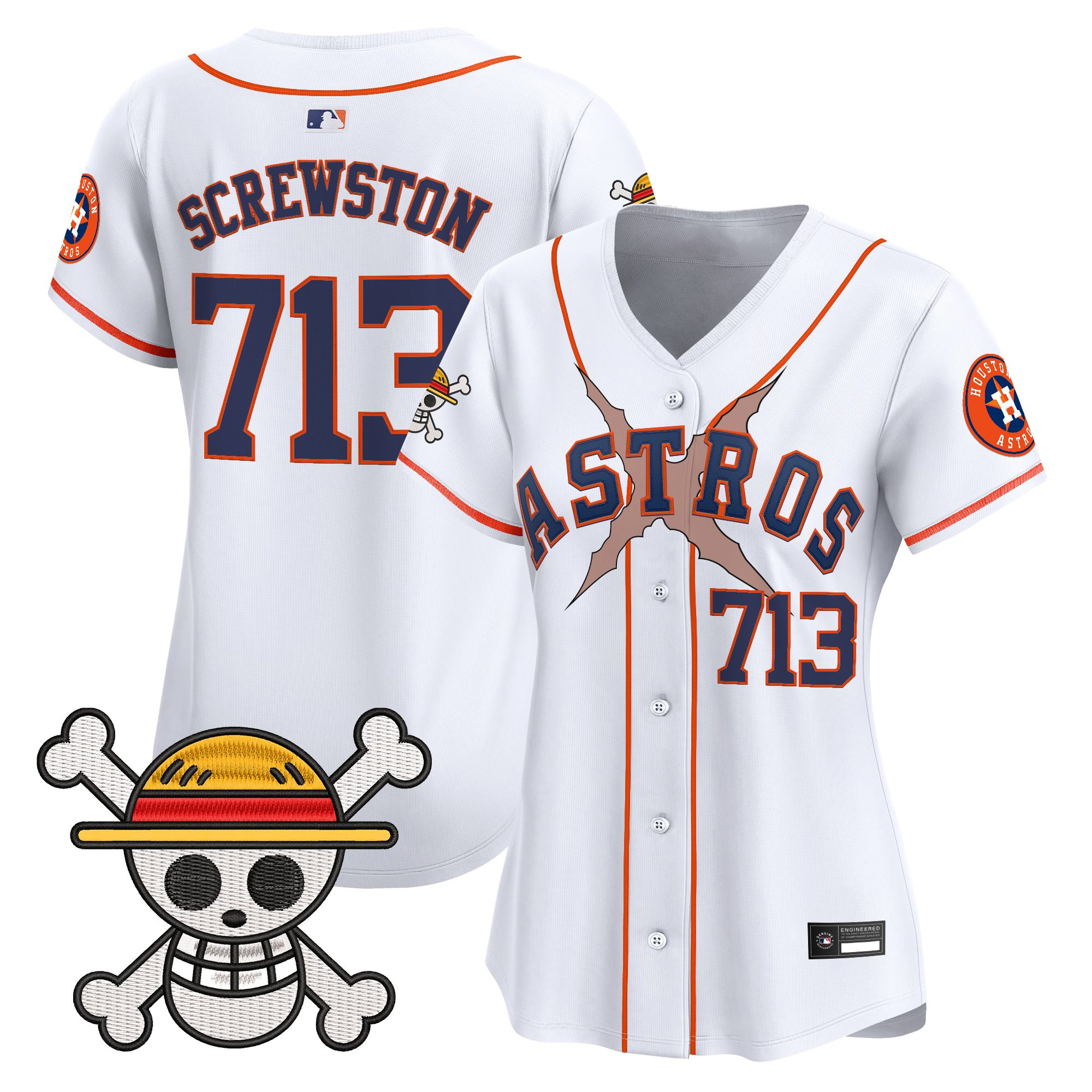 Women's Houston Astros x One Piece Vapor Premier Limited Jersey - Stitched - Image 20