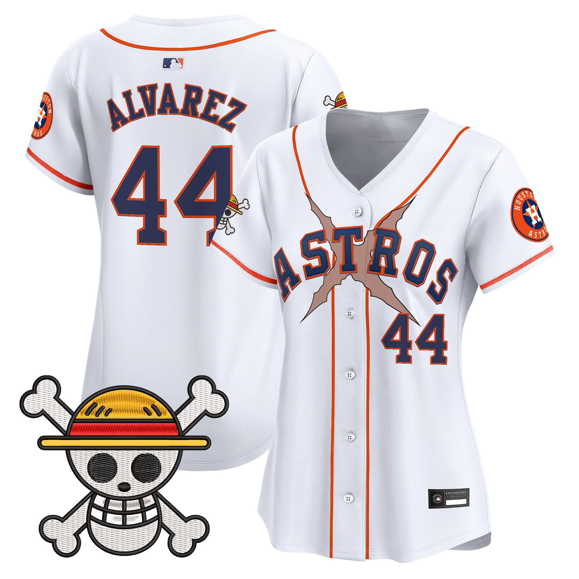 Women's Houston Astros x One Piece Vapor Premier Limited Jersey - Stitched - Image 18