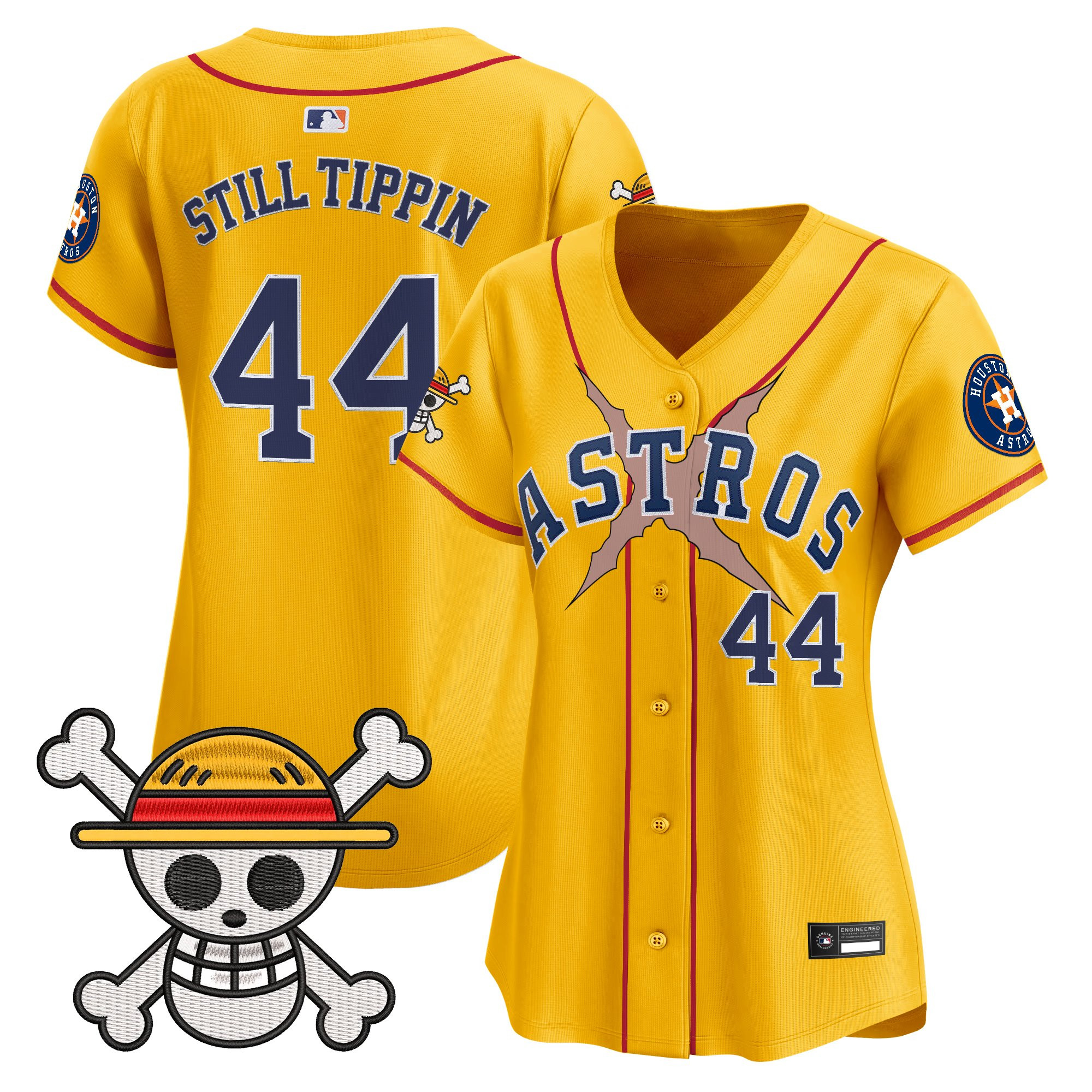 Women's Houston Astros x One Piece Vapor Premier Limited Jersey - Stitched - Image 43