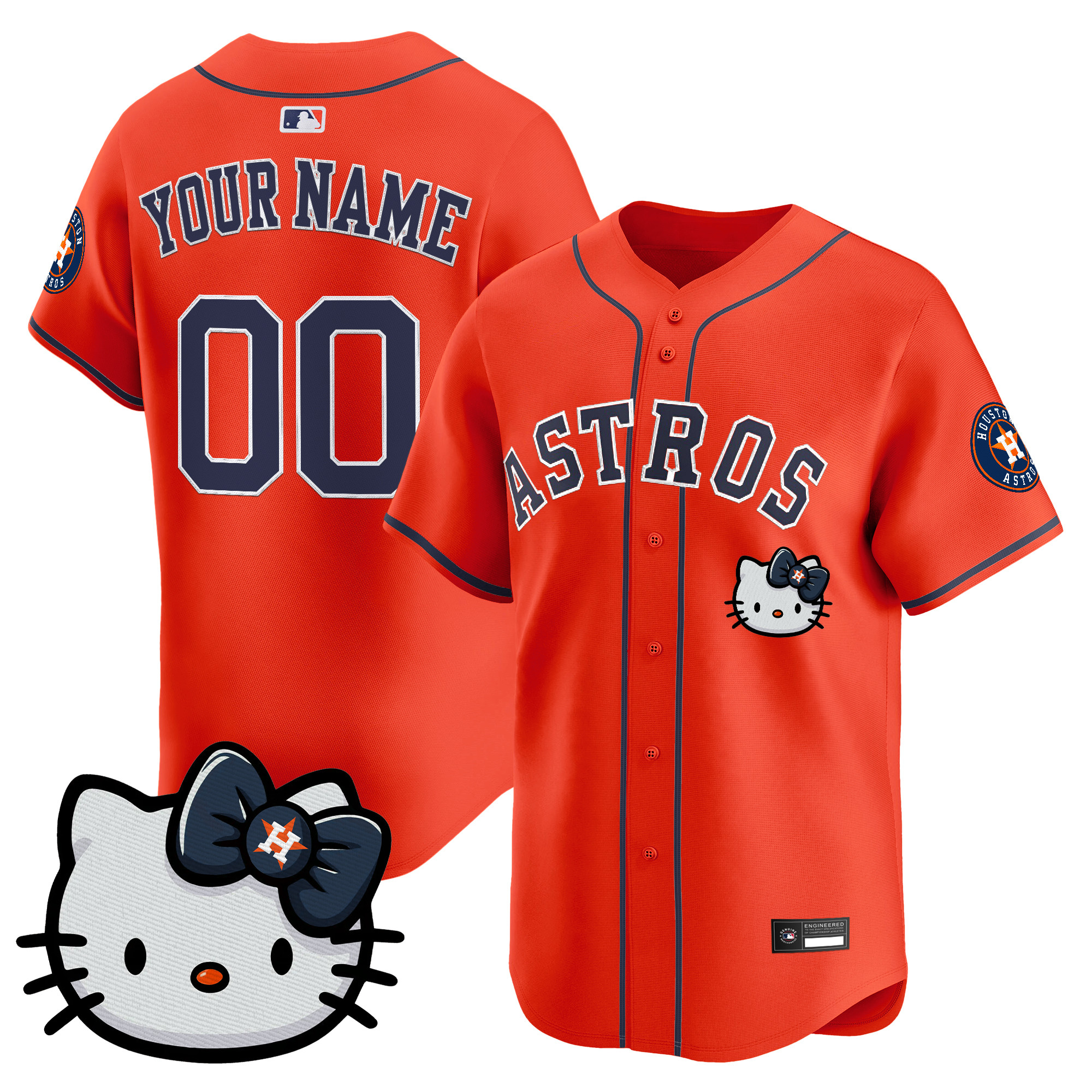 Houston Astros Hello Kitty Vapor Premier Limited Custom Jersey – All Stitched - Image 2