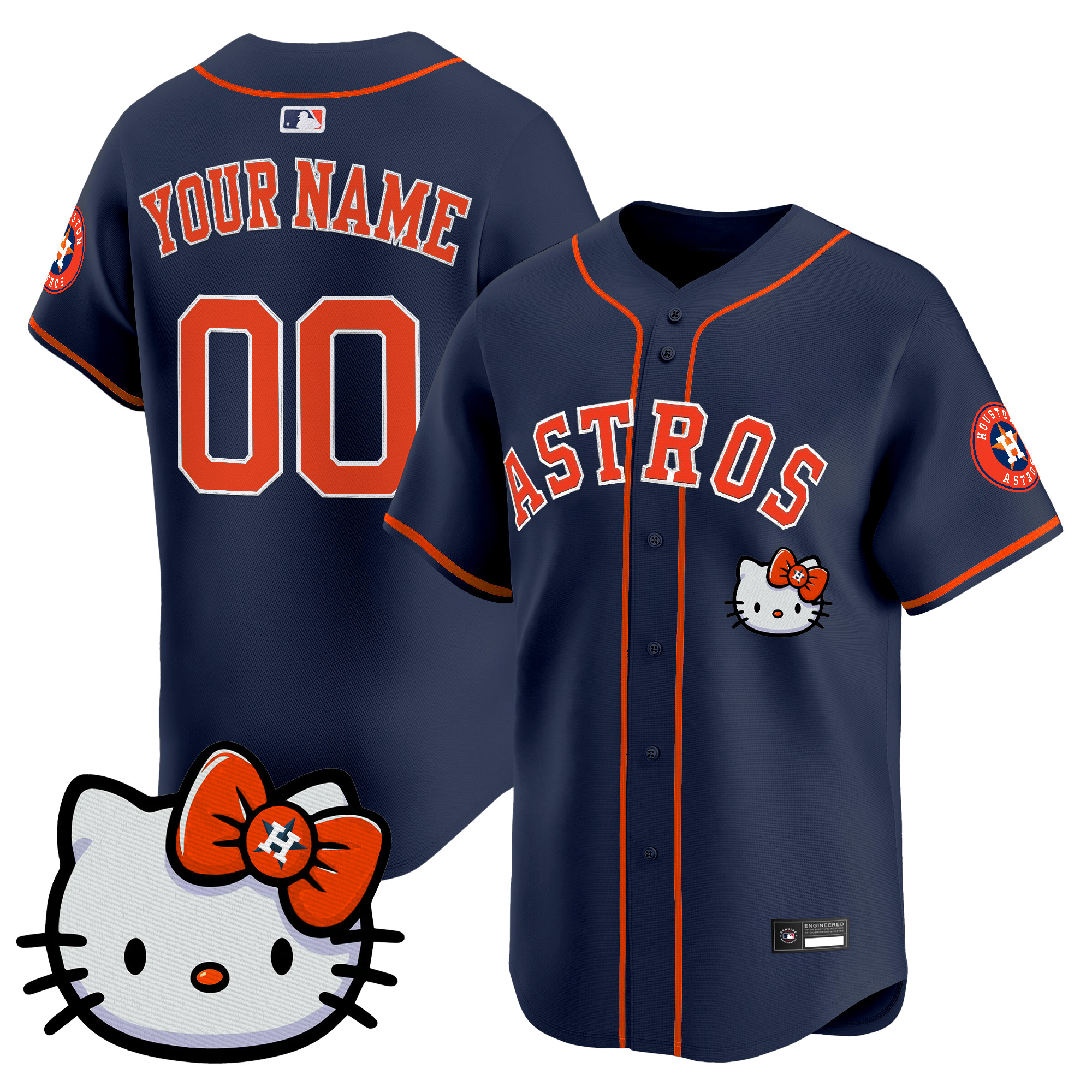 Houston Astros Hello Kitty Vapor Premier Limited Custom Jersey – All Stitched - Image 3