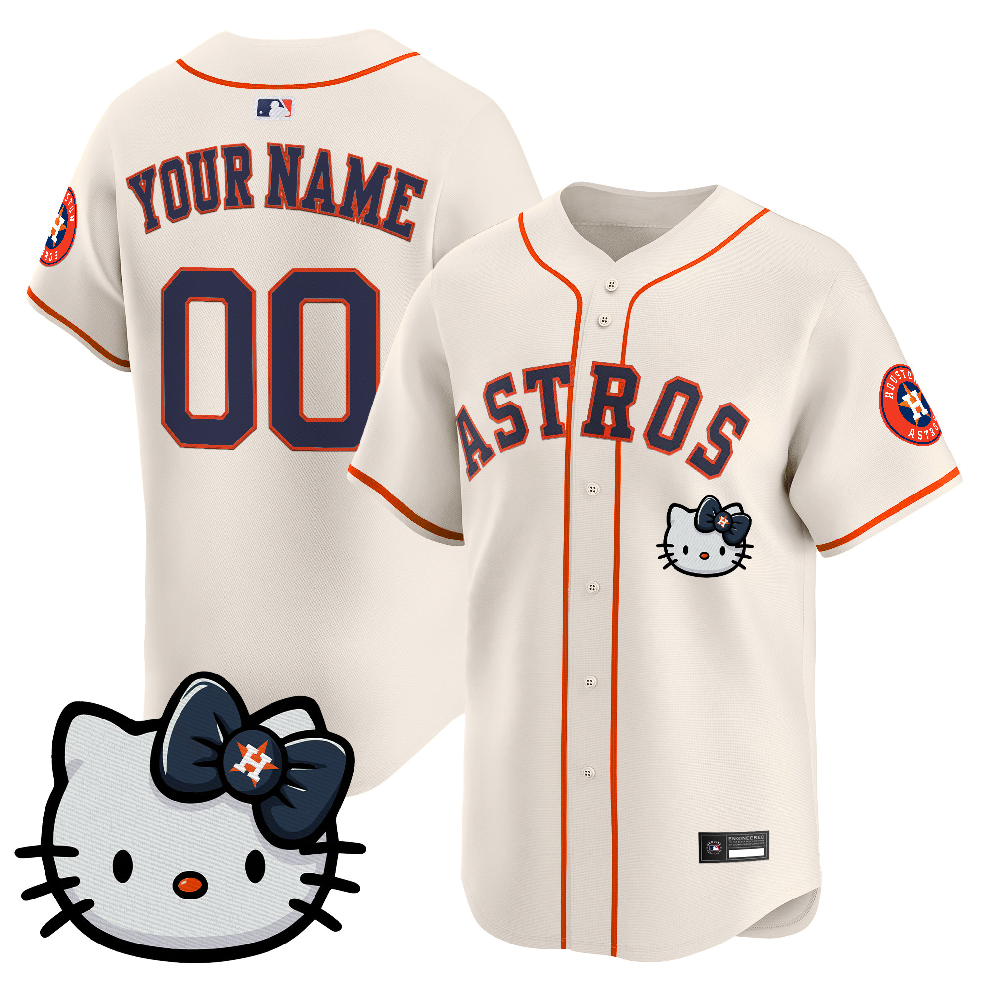 Houston Astros Hello Kitty Vapor Premier Limited Custom Jersey – All Stitched - Image 4
