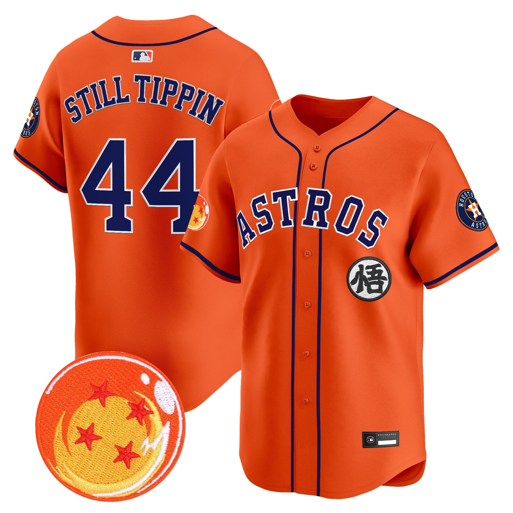 Men's Houston Astros x Dragon Ball Vapor Premier Limited Jersey - All Stitched - Image 10
