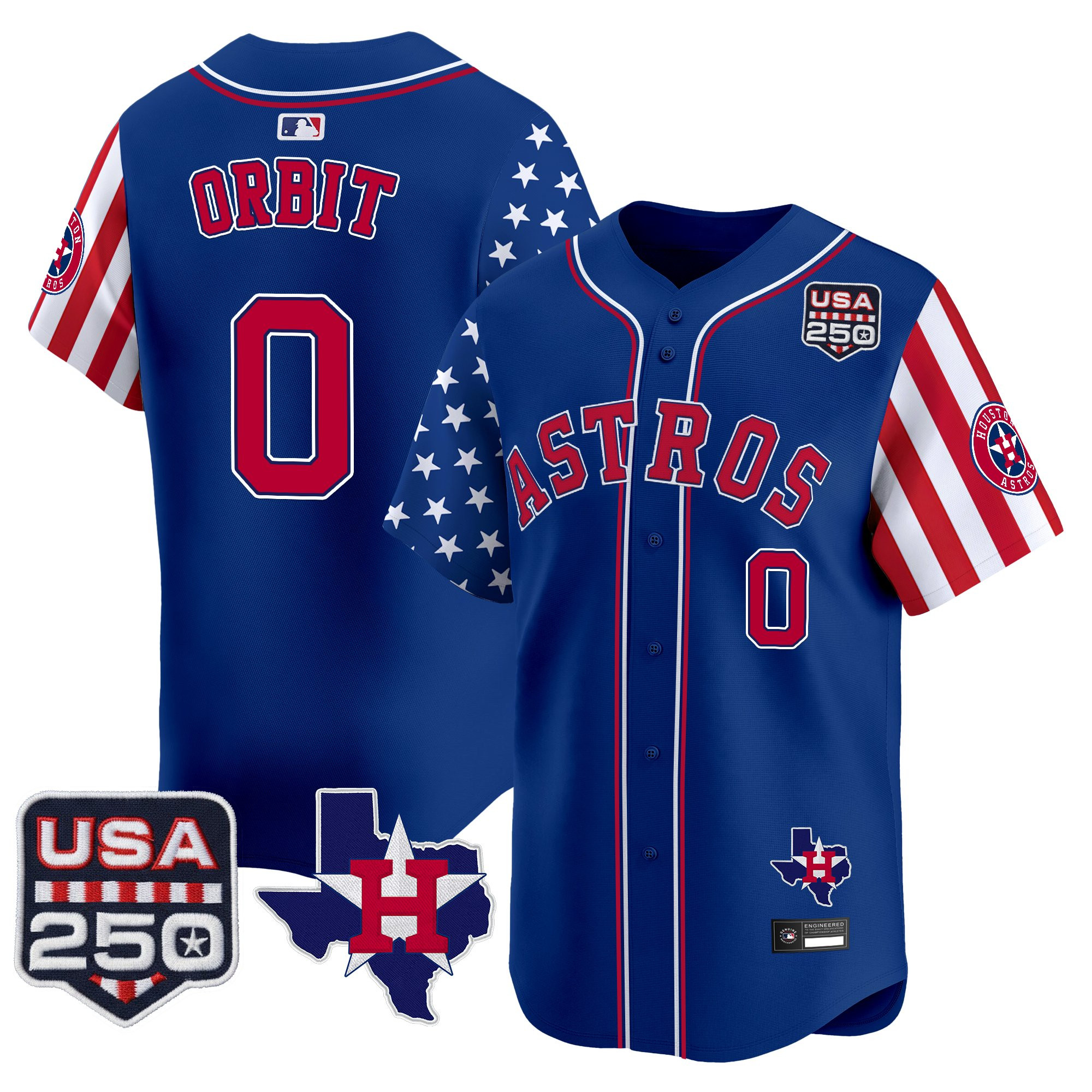 Men's Houston Astros "America 250 Edition" Vapor Premier Limited Jersey - All Stitched - Image 30