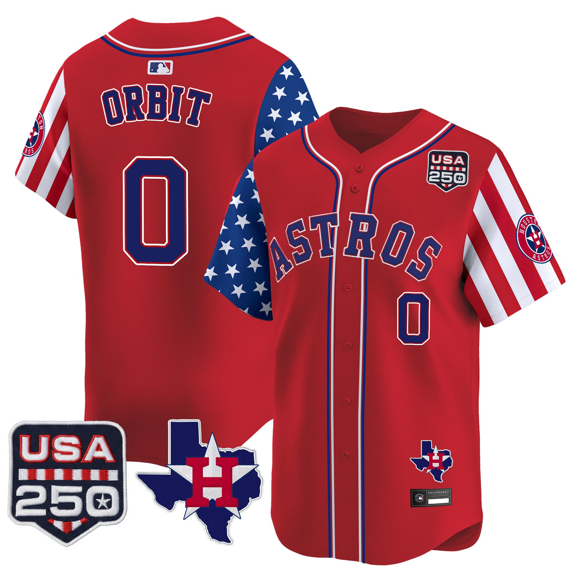 Men's Houston Astros "America 250 Edition" Vapor Premier Limited Jersey - All Stitched - Image 19