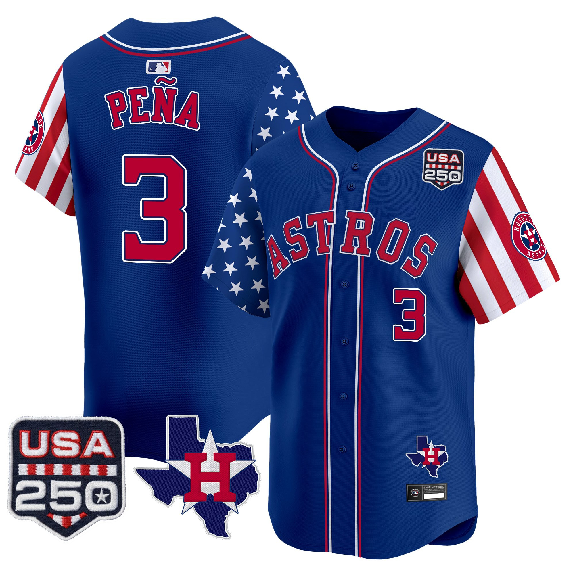 Men's Houston Astros "America 250 Edition" Vapor Premier Limited Jersey - All Stitched - Image 27