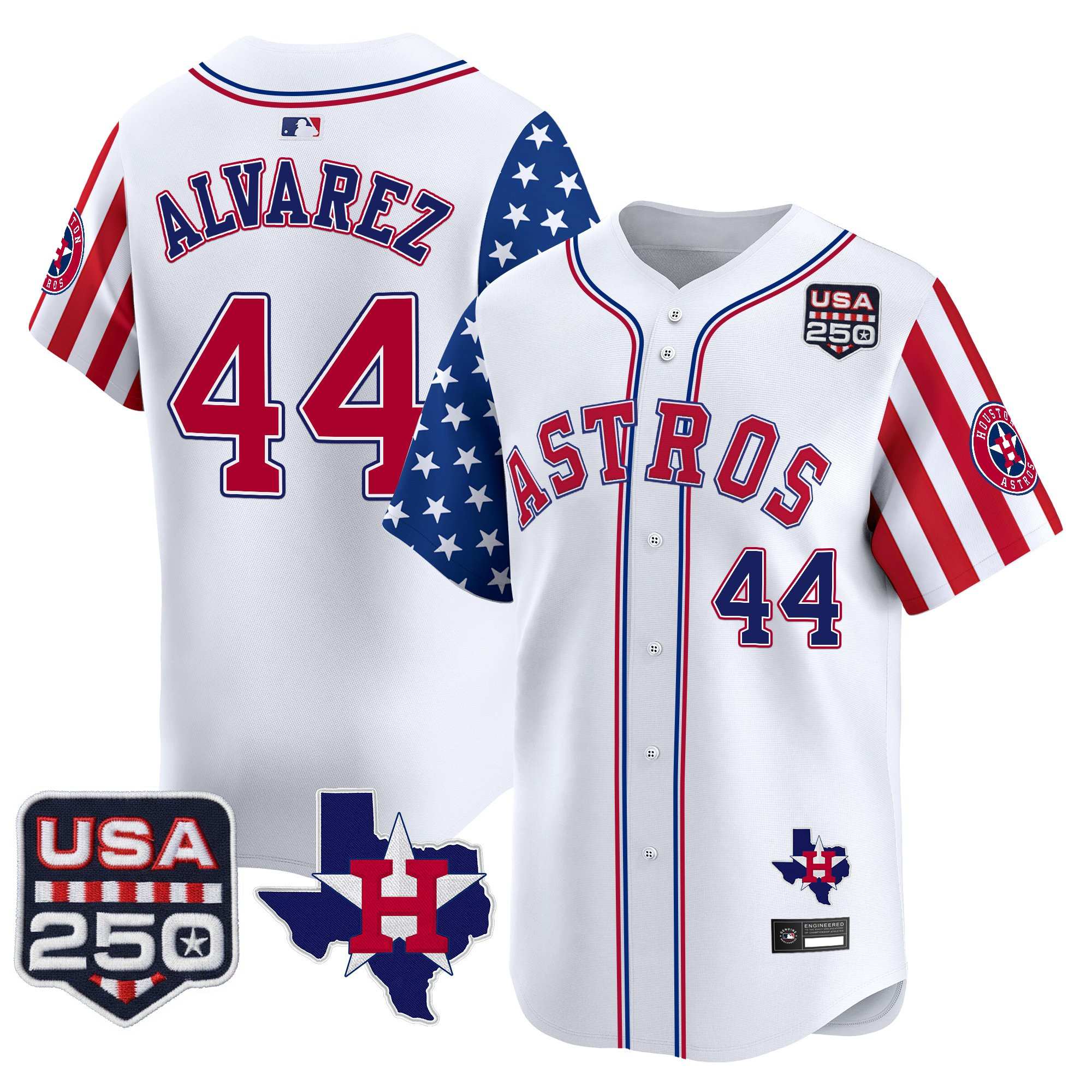 Men's Houston Astros "America 250 Edition" Vapor Premier Limited Jersey - All Stitched - Image 6