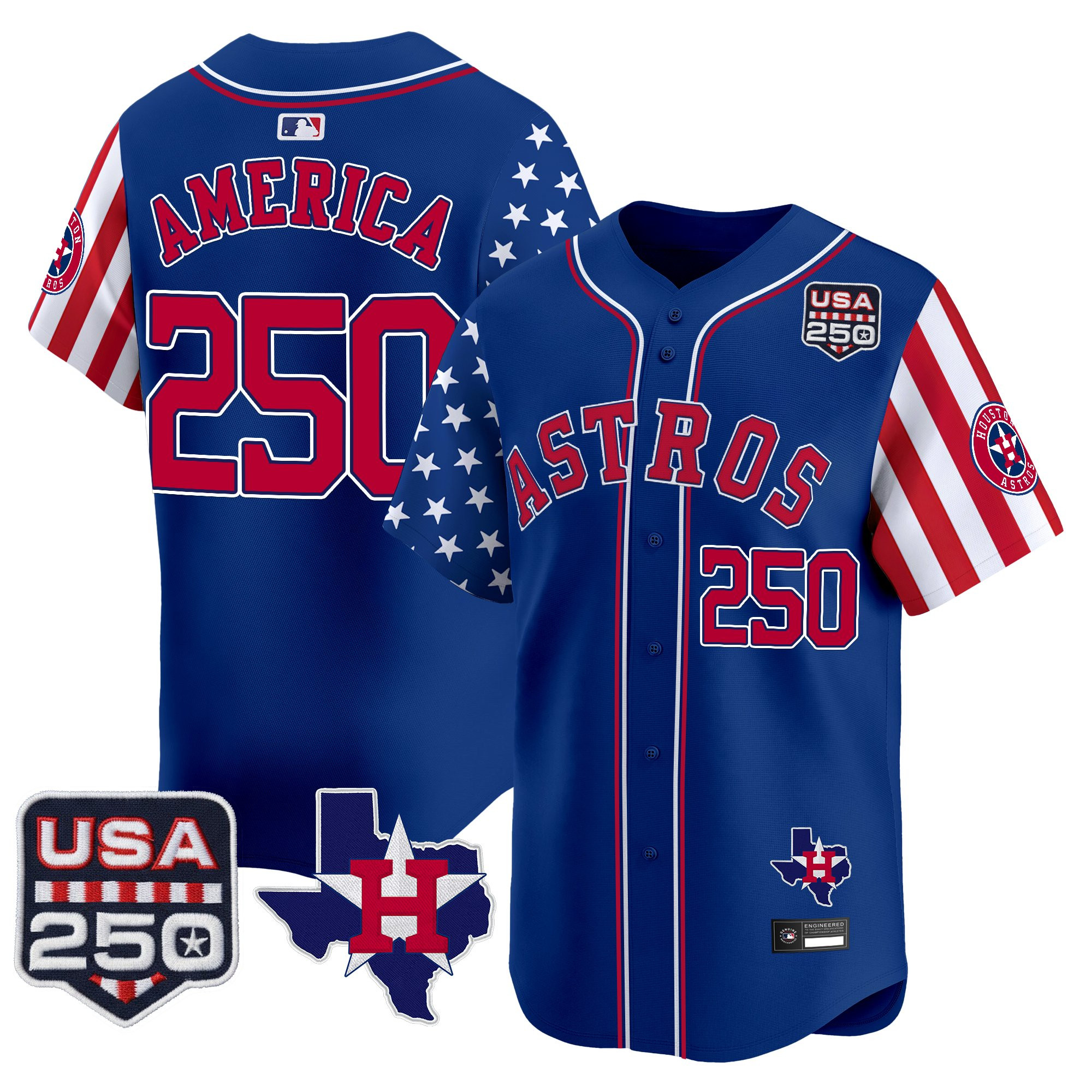 Men's Houston Astros "America 250 Edition" Vapor Premier Limited Jersey - All Stitched - Image 24