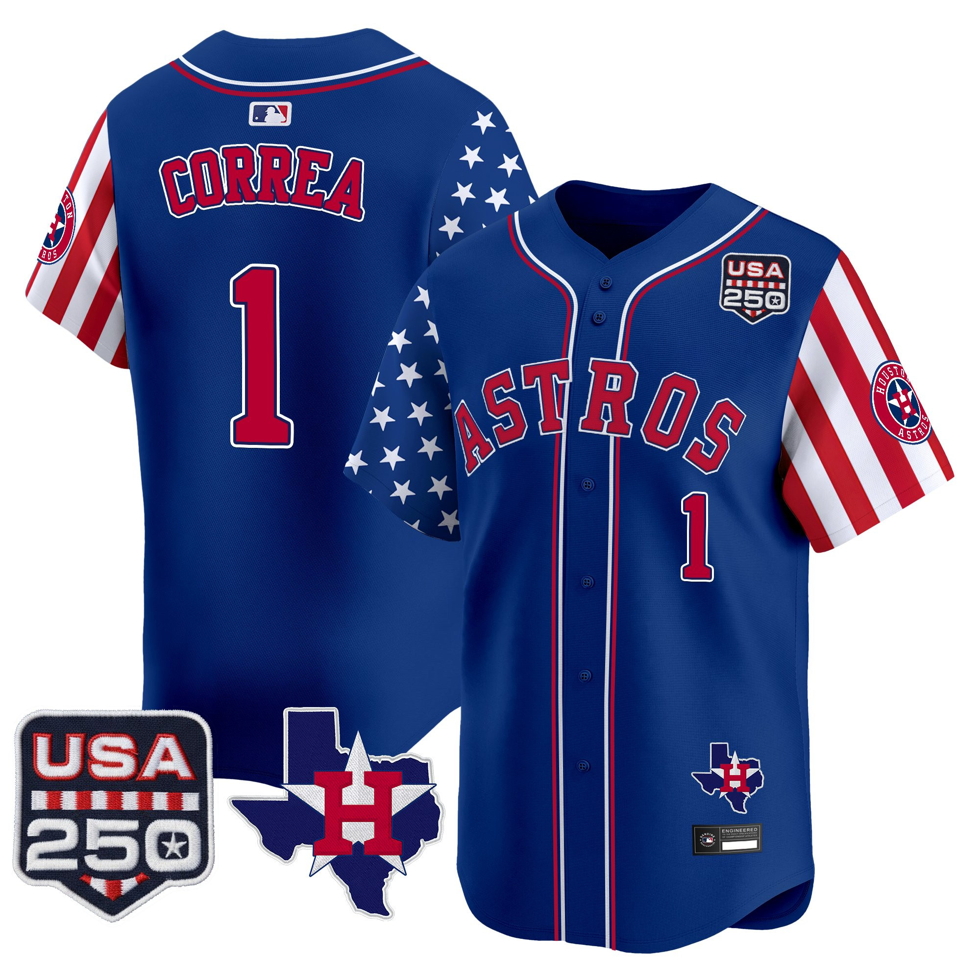 Men's Houston Astros "America 250 Edition" Vapor Premier Limited Jersey - All Stitched - Image 32