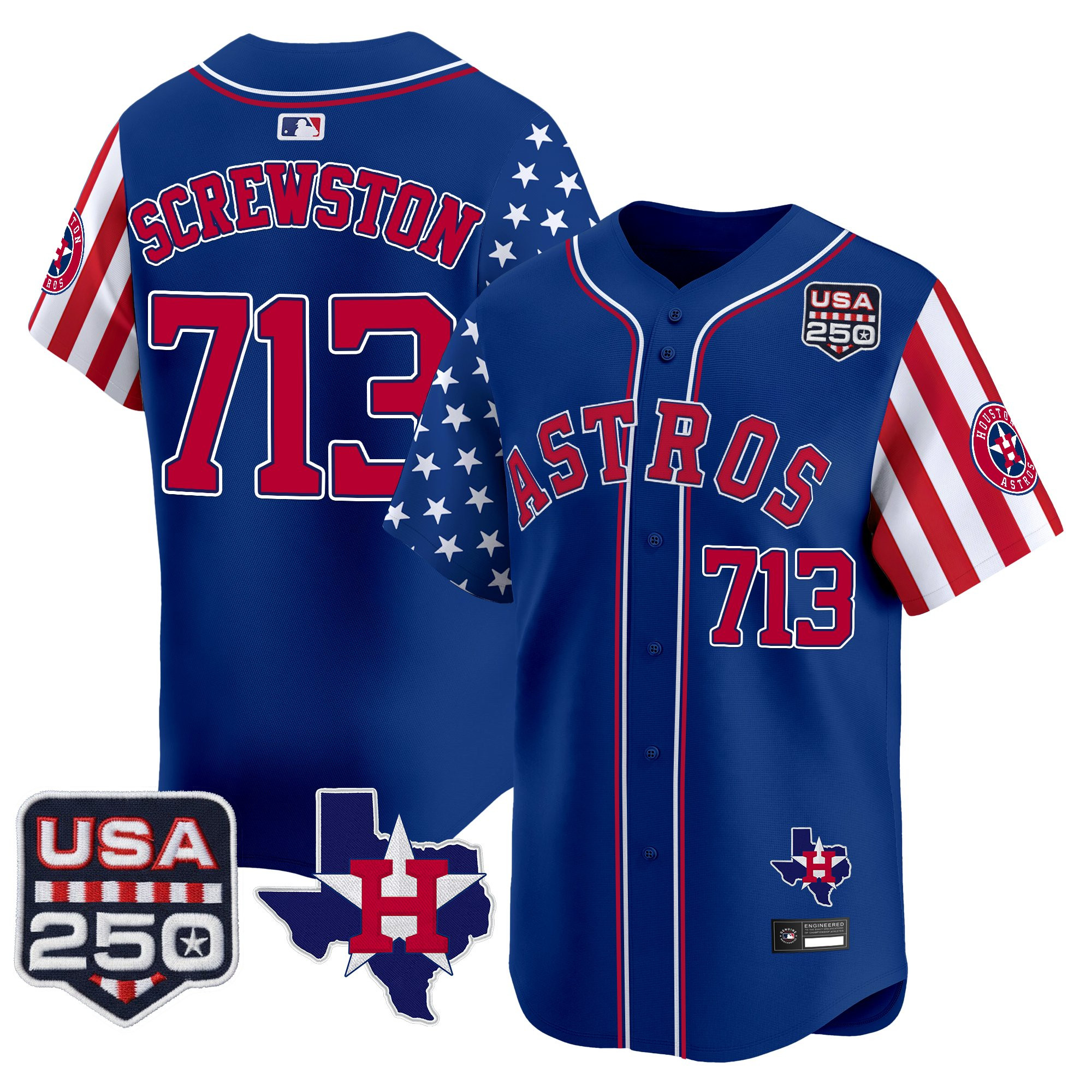 Men's Houston Astros "America 250 Edition" Vapor Premier Limited Jersey - All Stitched - Image 25