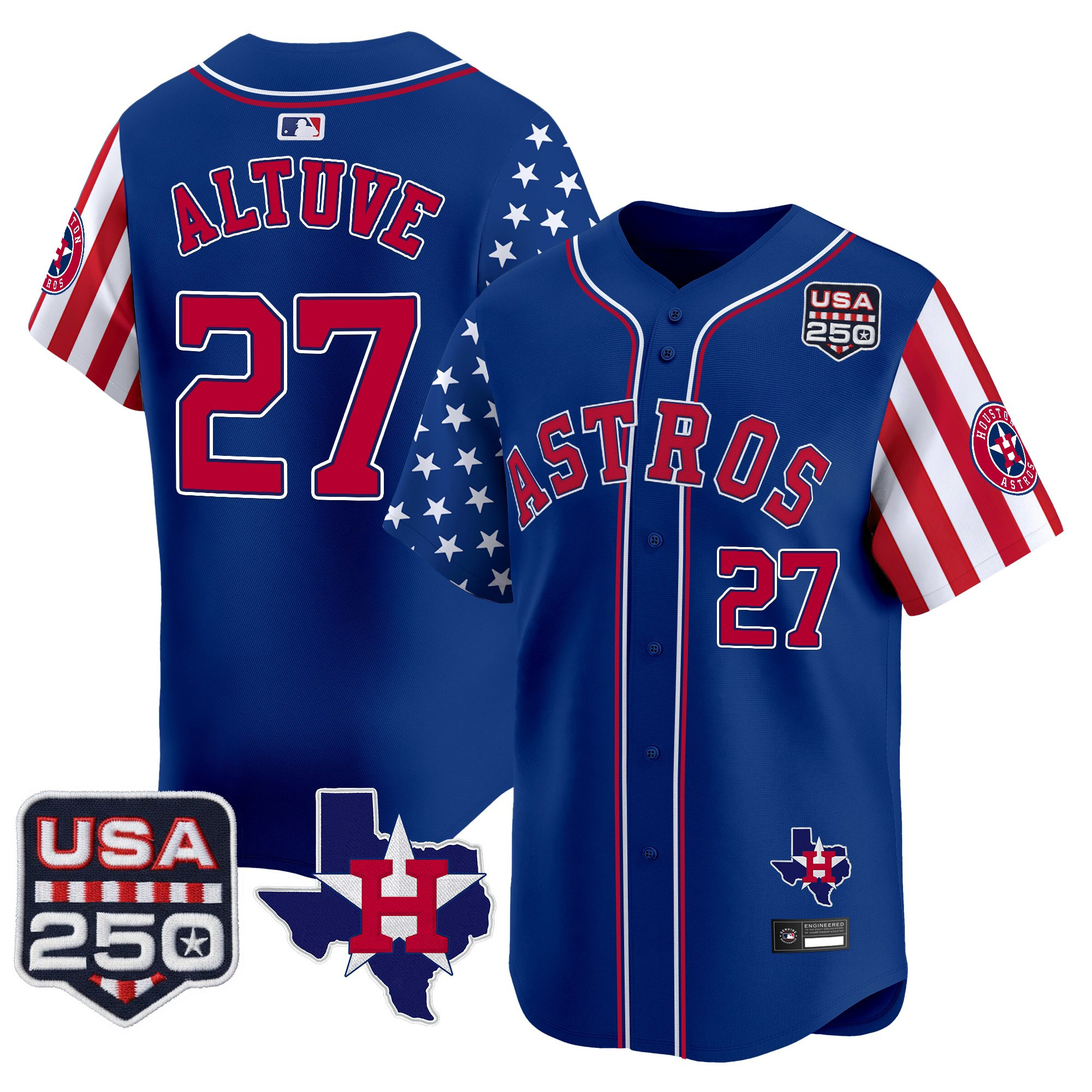 Men's Houston Astros "America 250 Edition" Vapor Premier Limited Jersey - All Stitched - Image 23