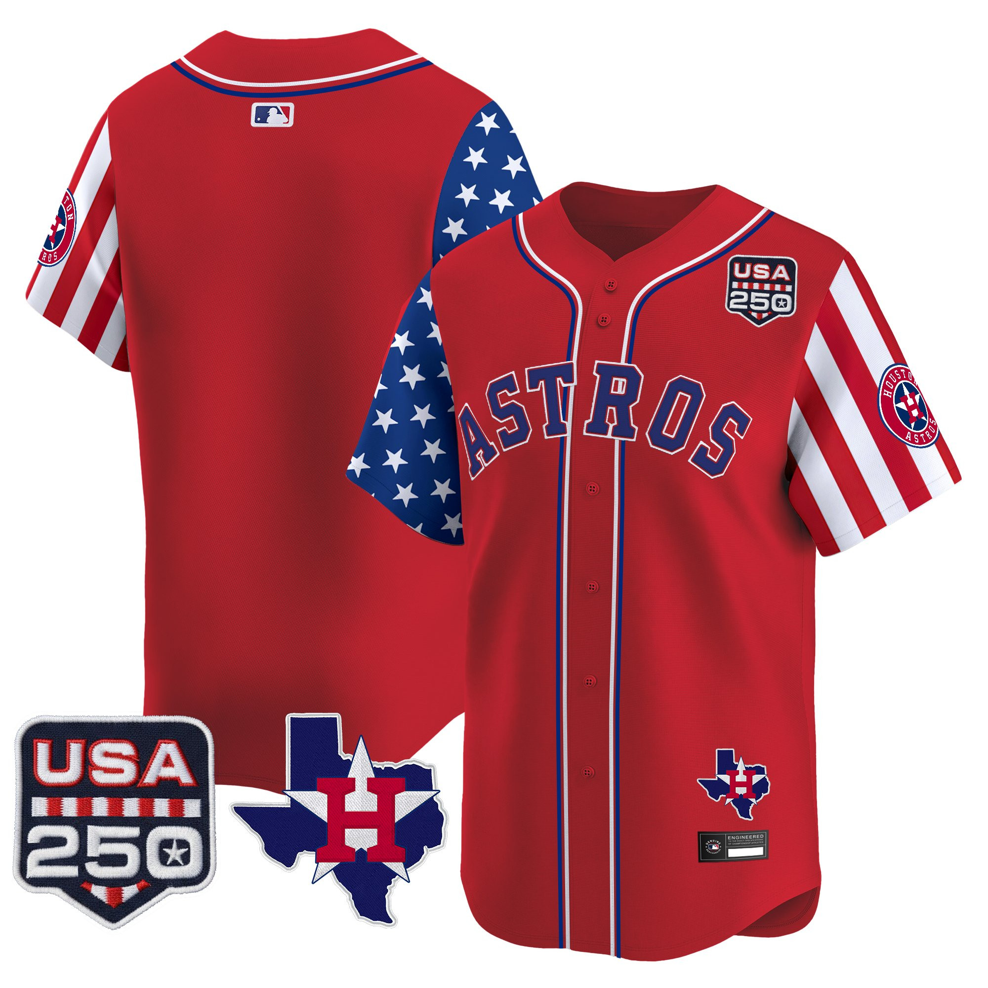 Men's Houston Astros "America 250 Edition" Vapor Premier Limited Jersey - All Stitched - Image 22