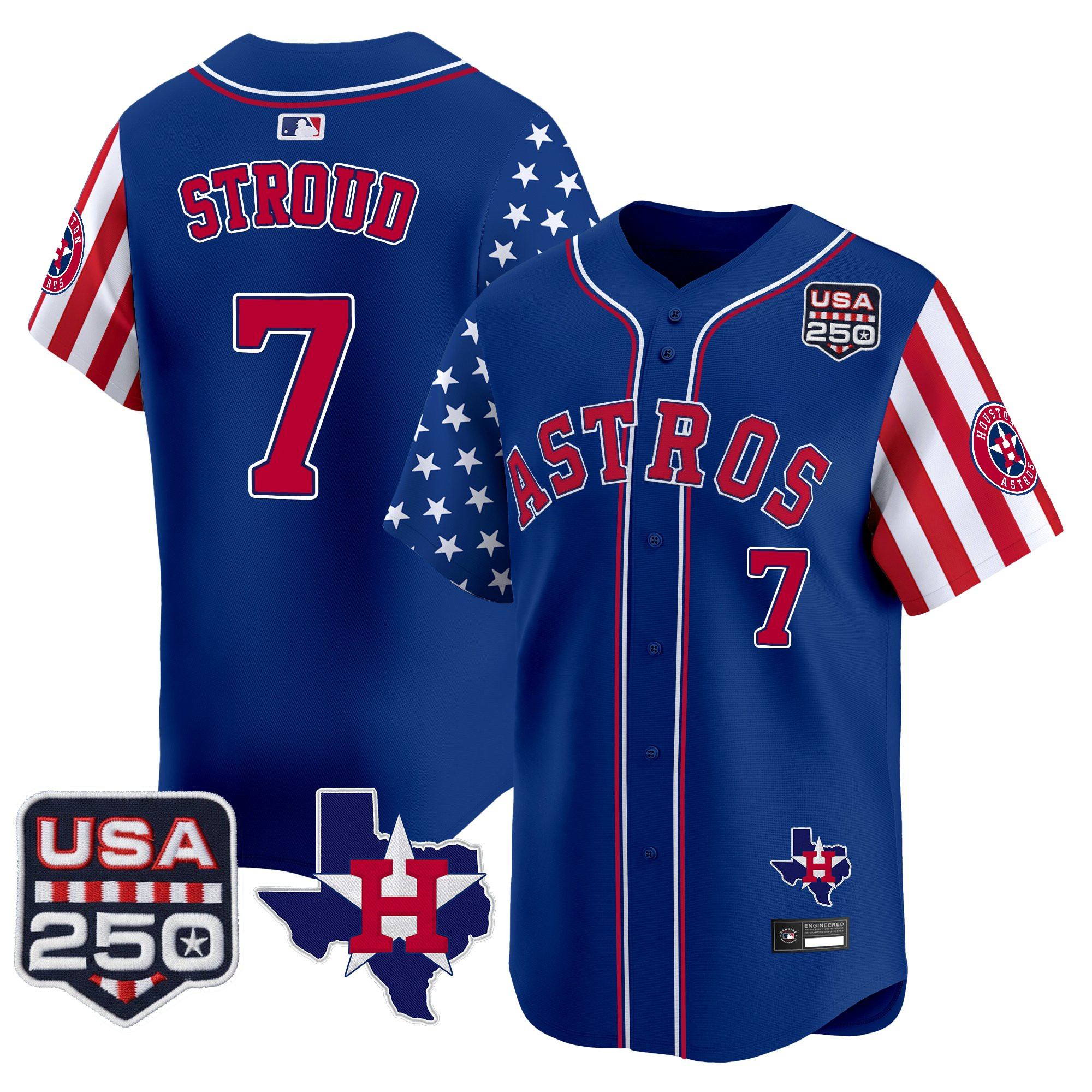Men's Houston Astros "America 250 Edition" Vapor Premier Limited Jersey - All Stitched - Image 29